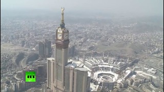 С высоты птичьего полета реконструкция мечети аль-Харам в Мекке