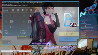 Osu! – fieryrage – Brian The Sun – Lonely Go! [Fiery’s Extreme] HDDTHR 91.81% 820pp