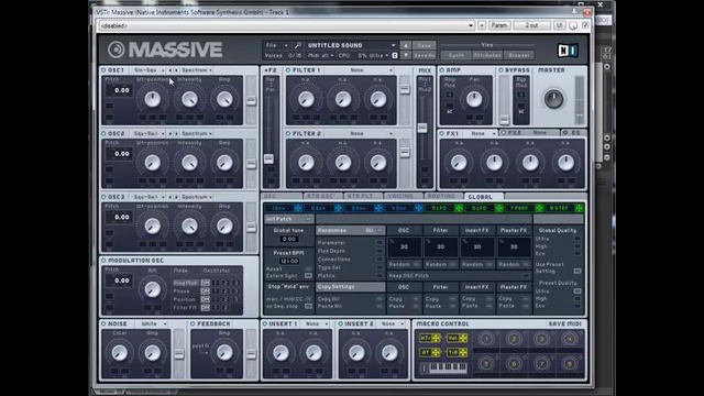 Native Instruments NI Massive видео урок туториал (часть 1)