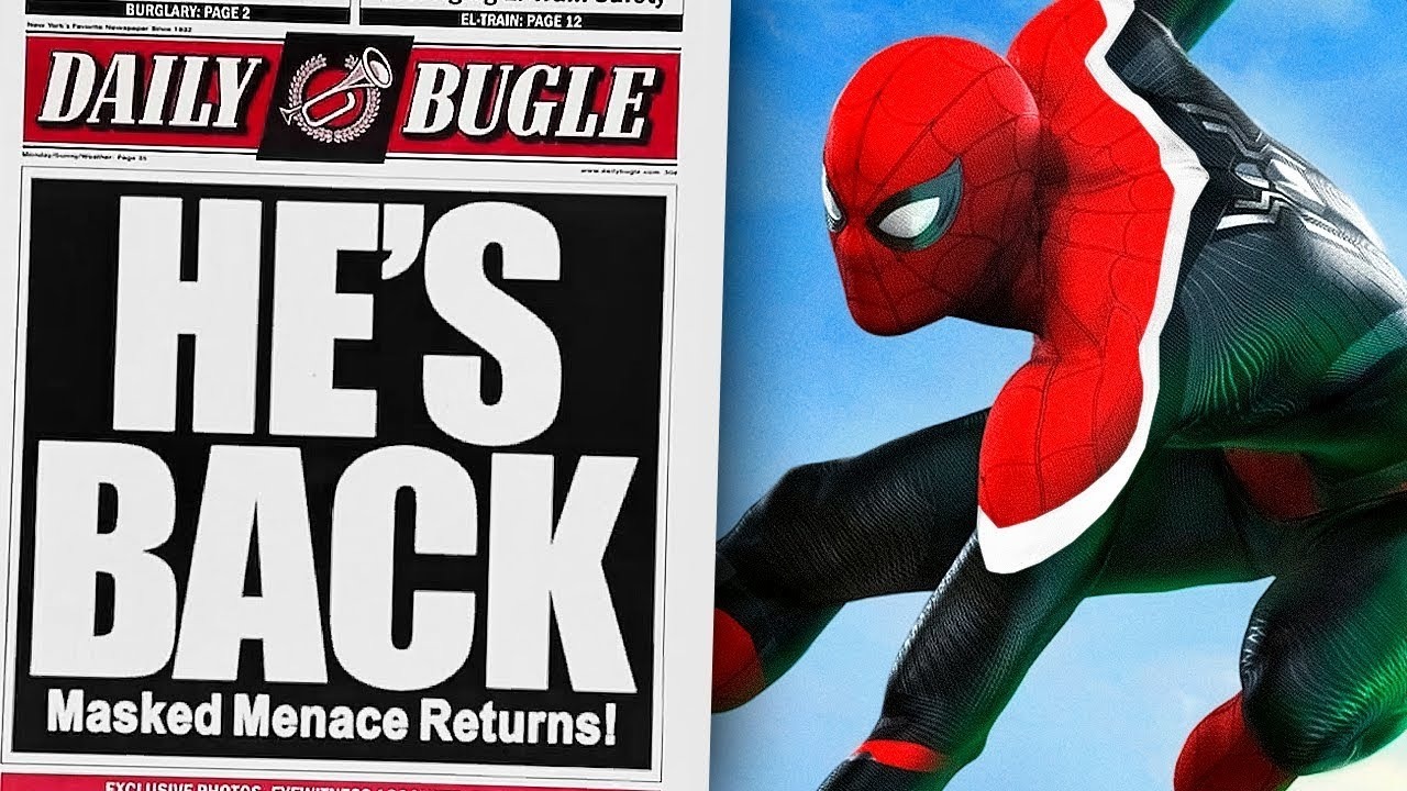 Hes back. Дейли Бьюгл человек паук. Он вернулся человек паук. Человек паук он вернулся газета. He is back Spider man газета.