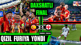 Yevro 2024 FINAL: Ispaniya 2-1 Angliya bu Futbol g’alaba qilgan oqshom