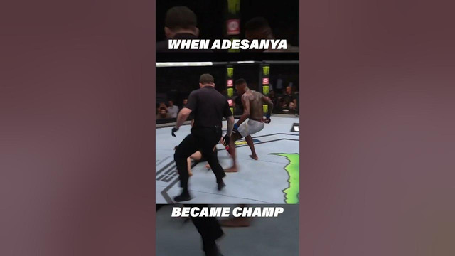 When Israel Adesanya Became UFC Champ