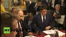 В Милане прошел рабочий завтрак при участии Владимира Путина, Петра Порошенко