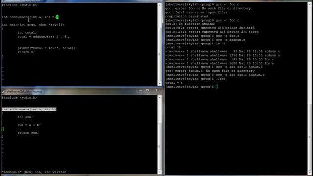 C Programming in Linux Tutorial #016 – Multiple Source Files