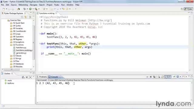 51 Phython Functions Using lists of arguments
