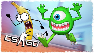 Quantum Games ► CSGO! Тролль банан vs зеленый монстр маньяк