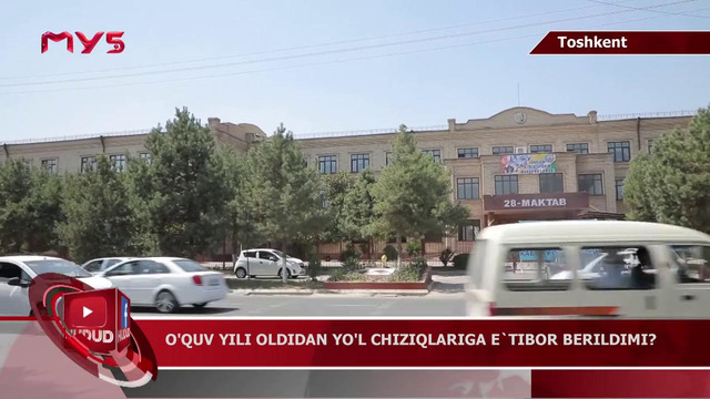 Yangi o’quv yili oldidan yo’l chiziqlariga e’tibor berildimi