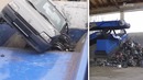 Быстрая утилизация машин с помощью шредера
