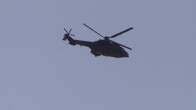 Пролёт военного вертолёта над Ташкентом