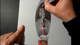 3D иллюстрация Снежного Шара