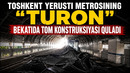 Toshkent yerusti metrosining Turon bekatida tom qismi qulab tushdi
