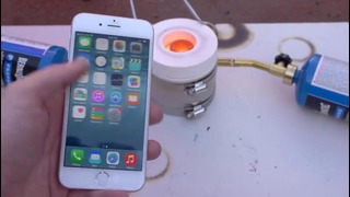 Заливка расплавленного алюминия в iPhone 6