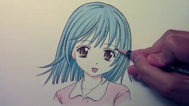 How to Draw Anime Hair- Coloring & Inking