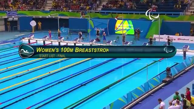 Swimming | Women’s 100m Breaststroke SB13 final | Rio 2016 Paralympic Games