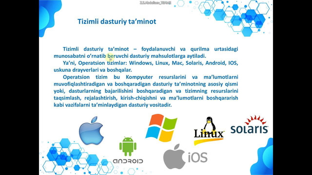 Axborot kommunikatsiya texnologiyalari va tizimlari