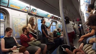 Улетные танцы нью-йорка (танцы в вагоне метро)