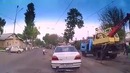 Toshkentda izdan chiqib ketgan tramvay Nexia bilan to‘qnashdi