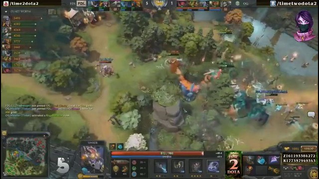 DOTA2: The Summit 5: FDL vs OG (WB Round 1, Game 1)