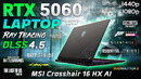RTX 5060 Laptop + Ultra 7 255HX – Test in 15 Games | 1080p | 1440p | MSI Crosshair 16 HX AI