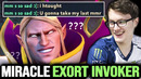 MIRACLE practices Exort Invoker – Hard Game vs Epileptic kid