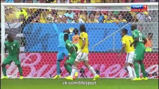 Колумбия – Кот д’Ивуар 2:1 Чемпионат мира 2014 (19.06.2014)