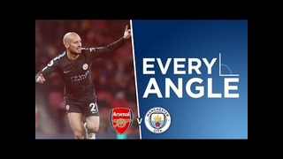 SUPERB PASSING GOAL – Every Angle – David Silva v Arsenal
