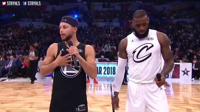 LeBron James & Stephen Curry Speech Before The Game / 2018 NBA All-Star Game
