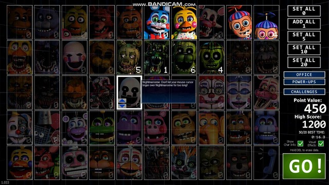 Играем Five Nigts at Freddy’s: Ultimate Custom Night