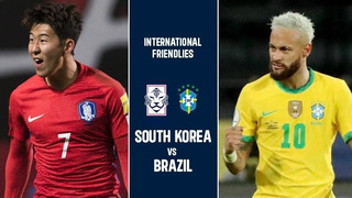 Южная Корея – Бразилия | Товарищеские матчи 2022 | Обзор матча