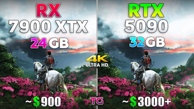 RX 7900 XTX vs RTX 5090 – Test in 10 Games | 4K