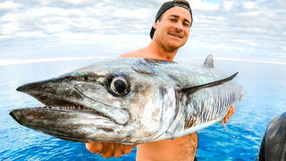 3 Days CAMPING with Insane FISHING from Boat – SHARKS VS BIG FISH – Catch and Cook on the Campfire
