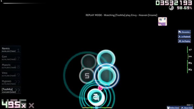 Osu! [Osu Standart] Envy – Heaven [Insane] DT