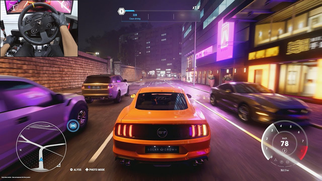 Test Drive Unlimited Solar Crown – Ford Mustang GT | Steering wheel gameplay