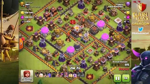 Clash of Clans Strategy ♦ Miner Bowler Healer THREES