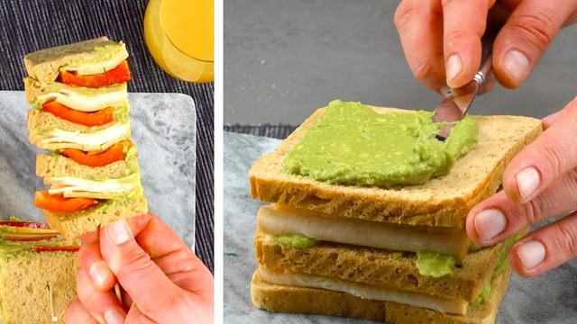 Готовим бутерброды, режем и панируем – потрясающе просто и вкусно