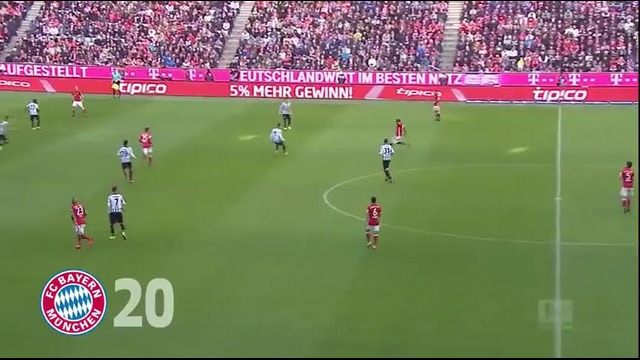 Robert Lewandowski. All goals 2016/17 Bundesliga