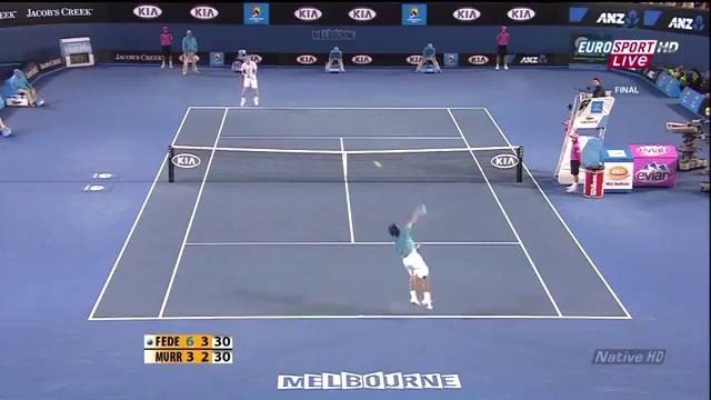 Roger Federer vs Andy Murray. Australian open 2010-FINAL match