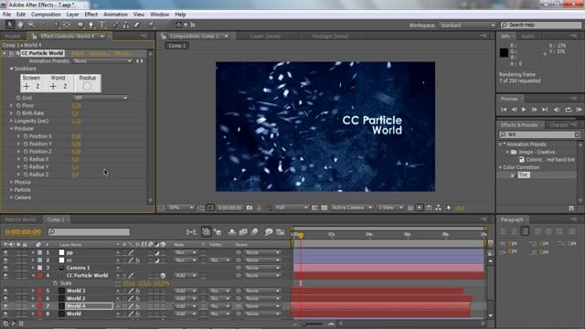 Adobe After Effects (7.Particle World)