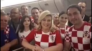 Президент Хорватии обратилась к россиянам по-русски