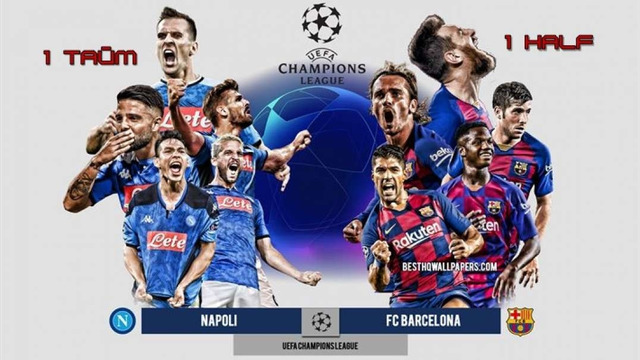 Наполи – Барселона | Лига Чемпионов 2019/20 | 1/8 финала | Первый матч (1 тайм)