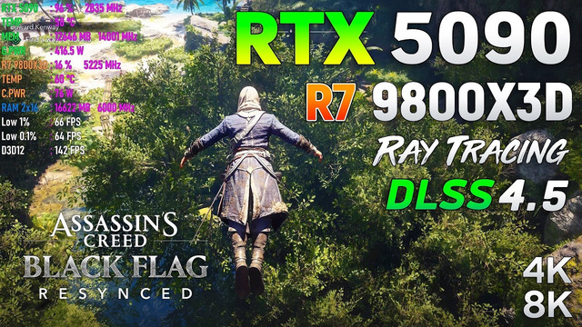 Assassin’s Creed Black Flag Resynced: RTX 5090 32GB – Max Settings | 4K & 8K