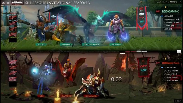 LGD Gaming vs LGD.FY, 25.09.2017 Третья карта, CN квал SL i-League Invitational S3