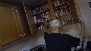 Angry grandpa’s kitchen meltdown