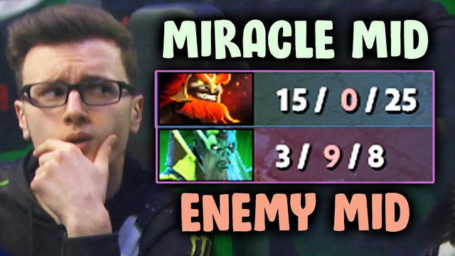 When Miracle is Back to Mid — no chances for enemy
