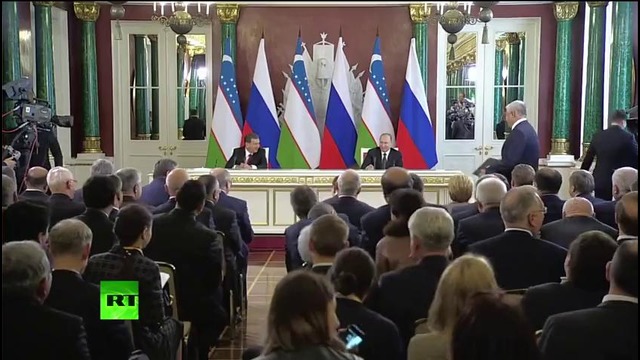 Давлатлар аро Пресс-конференсия кўтаринки кайфиятда ўтди