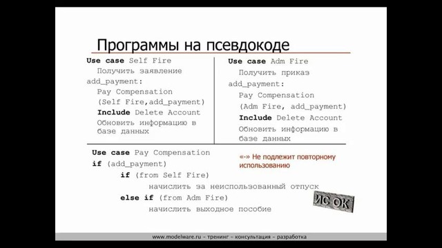 10. Реализация вариантов использования