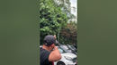 Professional Athlete Displays His Slingshot Skills