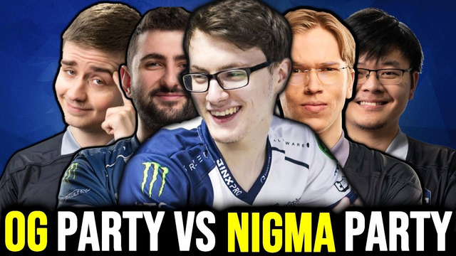 Miracle gh notail vs topson midone – og party meets nigma party in ranked game