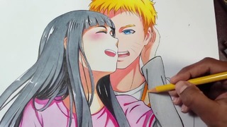 Speed Drawing – Naruto and Hinata (Naruto Shippuden)