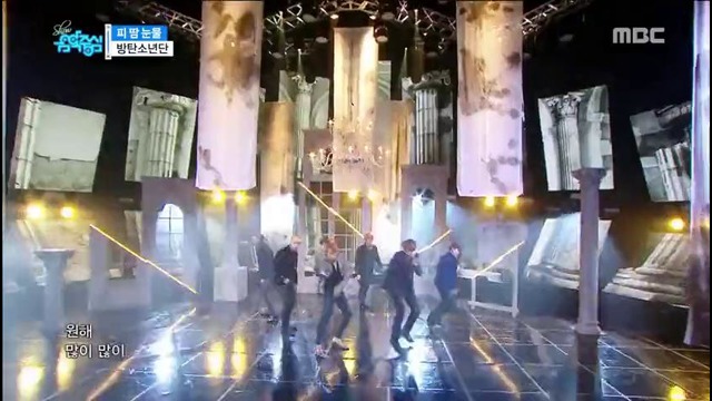 BTS- blood sweat & tears (comeback stage Music core)